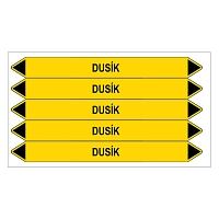 Značení potrubí, dusík,5 ks, 150 × 12 mm